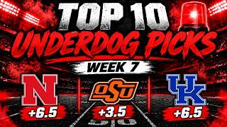 2026 College Football Week 7 UNDERDOG PICKS 🚨