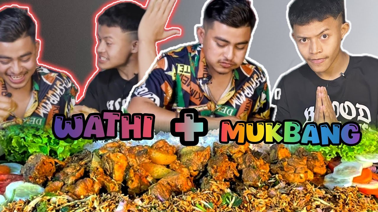 WATHI MUKBANG||THOINAO THOKCHOM WITH SARAT MEITEI🥰🥰🥰
