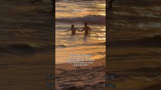 Jimin and Taehyung Swimming at the beach! 🤗 #V #Jimin #shorts