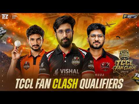 🔴 LIVE | TCCL Fans Clash Qualifiers 2026 🎮 | Which Franchise Has The Strongest Fan Army? 🔥🏆