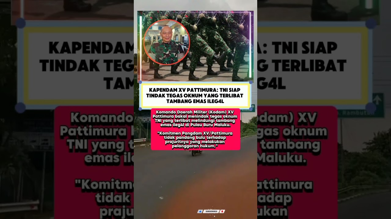 Kapendam XV Pattimura: TNI Siap Tindak Tegas 