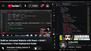 Build an Animated Website with React + GSAP | Responsive + Free Deployment Guide