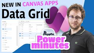 New Data Grid Modern Control in Canvas Apps | Power Minutes #40