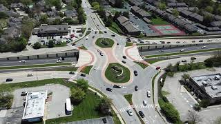 Double Roundabout 116th Street and Keystone PKWY Carmel