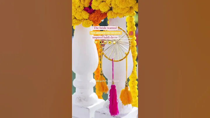 YJHD inspired decor! #viralshortvideo #youtubeshorts #yjhd #yehjawanihaideewani #haldiceremony