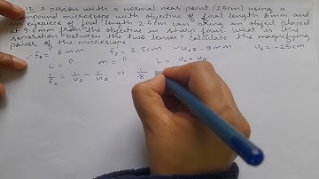 Physics N.C.E.R.T Exercise 9.12|Class 12th Ray Optics and Optical instrument