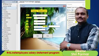 vb net employee salary statement program