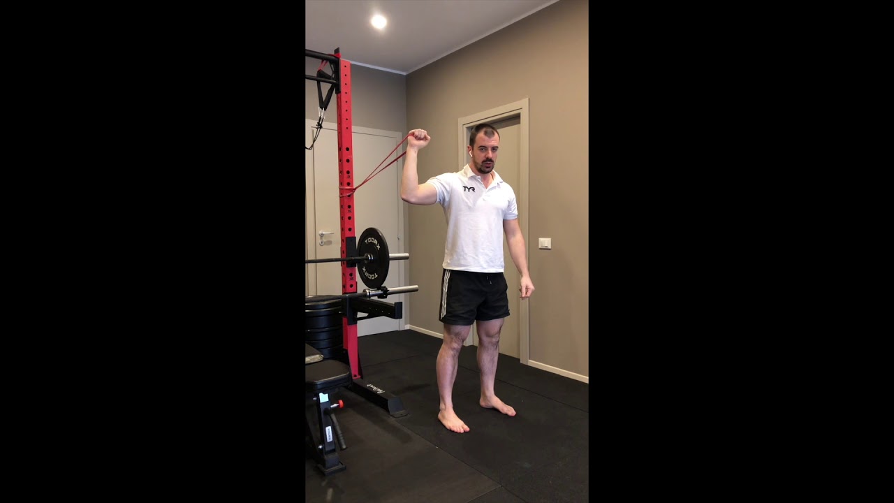 Shoulder Internal Rotation Walk Out 90:90, Band - YouTube