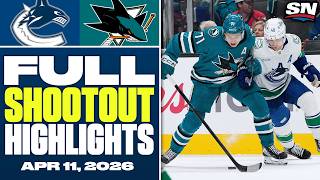 Vancouver Canucks at San Jose Sharks | FULL Shootout Highlights - April 11, 2026