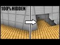 Fully Hidden OPENING WALL & STAIRCASE! - Minecraft Tutorial