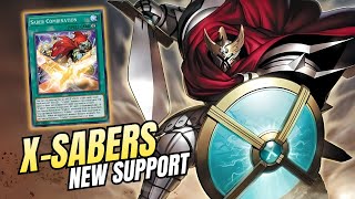 NEW X-SABER Support! 🔥 4 INSANE Gameplays & Yu-Gi-Oh! Deck Profile