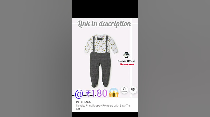 INF FRENDZ Novelty Print Strappy Rompers with Bow-Tie Set @ ₹180 #shorts #kids #cute #baby
