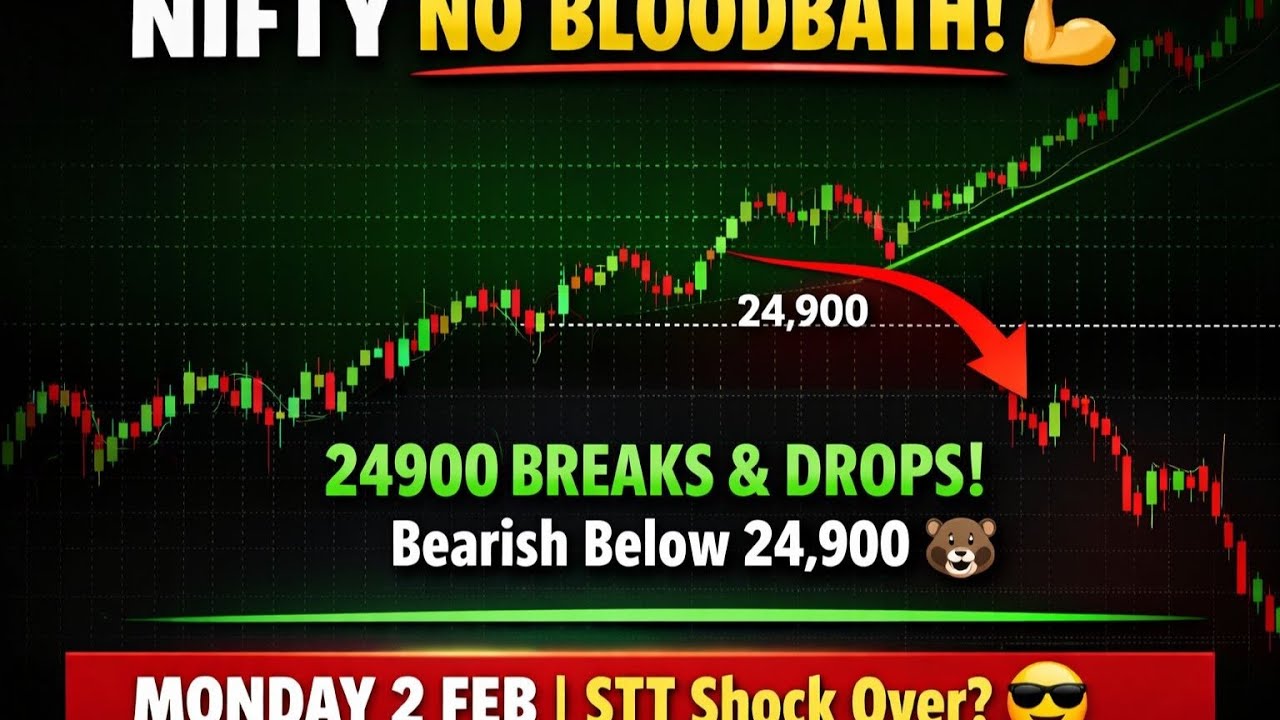 “NIFTY Closing Below 24,900 ⚠️ Trend Change Confirm?”“24900 Break ke baad Nifty ka next move