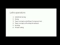 Operations on lathe 1.1