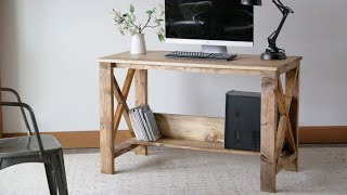 $50 Farmhouse Desk  Easy to Build