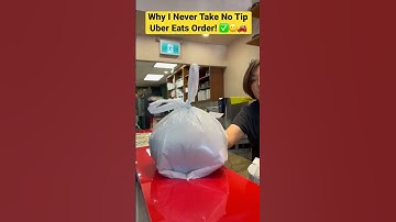 Why I Never Take No Tip Uber Eats Orders! ✅🙂🚗 #shorts #notipnotrip