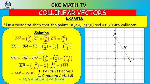 VECTORS PT 3|Parallel and Collinear Vectors |CSEC Mathematics |Section 10