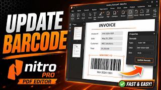 How to Change Barcode Data in a Fillable PDF Form with Nitro Pro