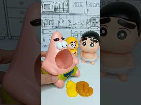 Satisfying with unboxing Shinchan & Patrickstar ASMR Videos #shinchan #patrickstar #satisfying #kids
