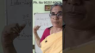 EULER-LAGRANGE'S EQUATION-EXTREMAL OF A FUNCTION -TN SET-CSIR NET #csirnetmaths #tnsetmaths