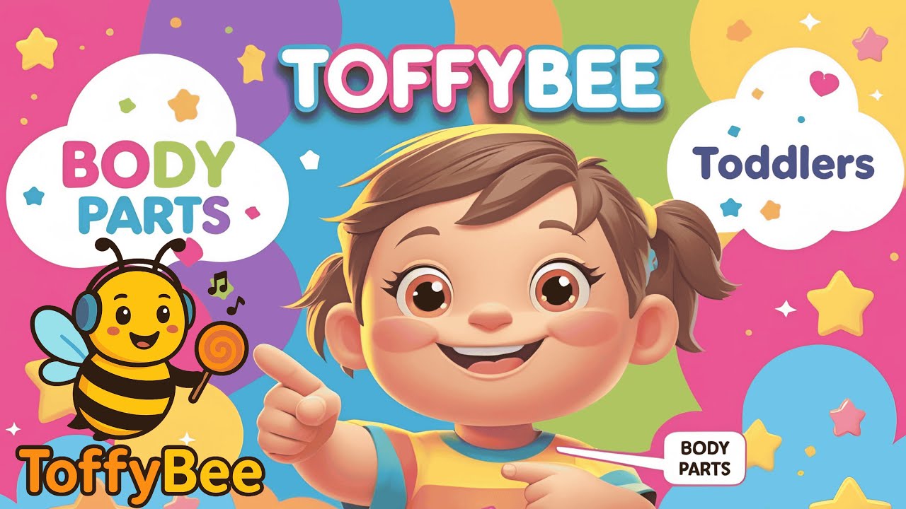 Wiggle Your Body | Learn Body Parts Song for Kids | ToffyBee Action Rhyme for Toddlers