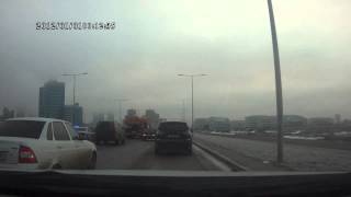 Мерс С klasse обнял столб у Жагалау