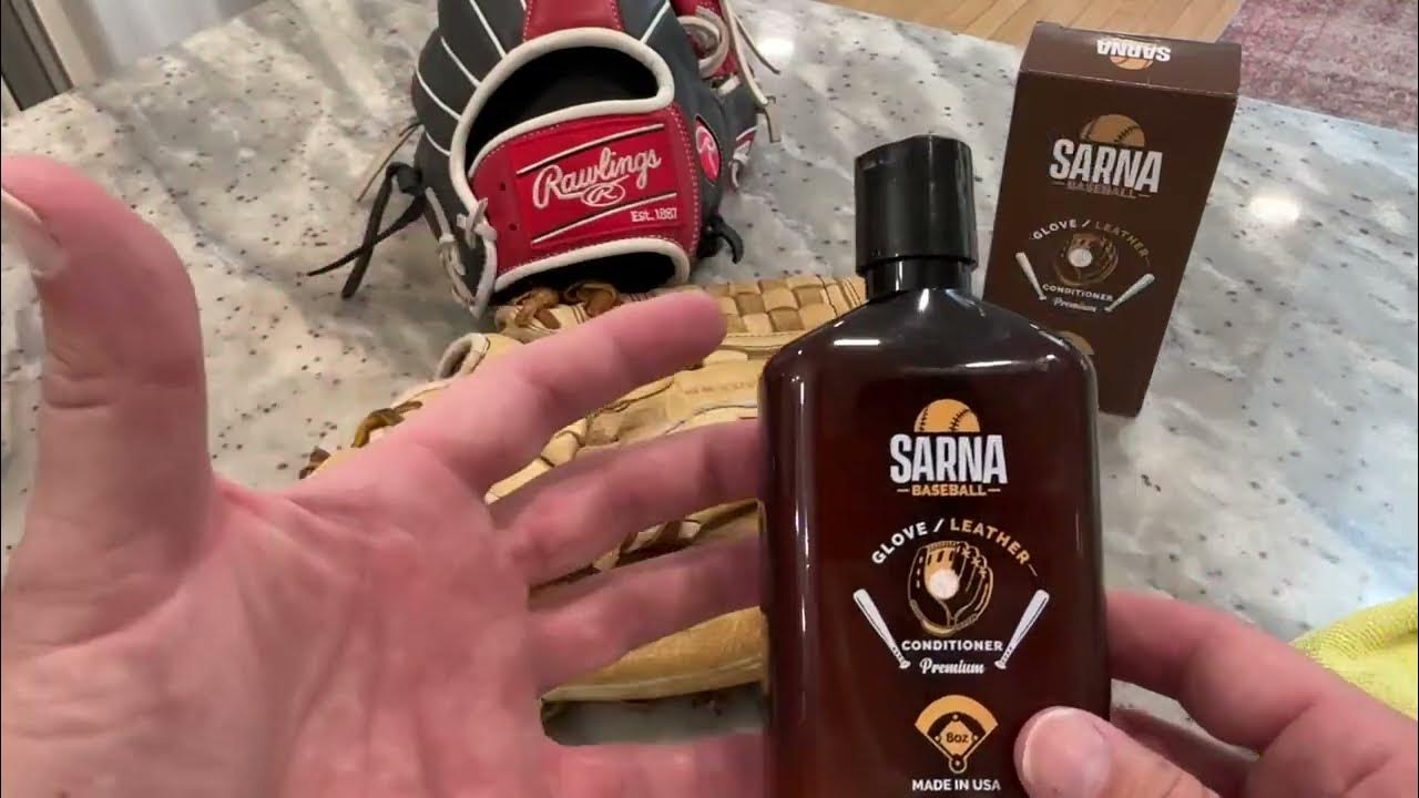 DEMO & REVIEW Sarna Baseball Glove Leather Conditioner YouTube