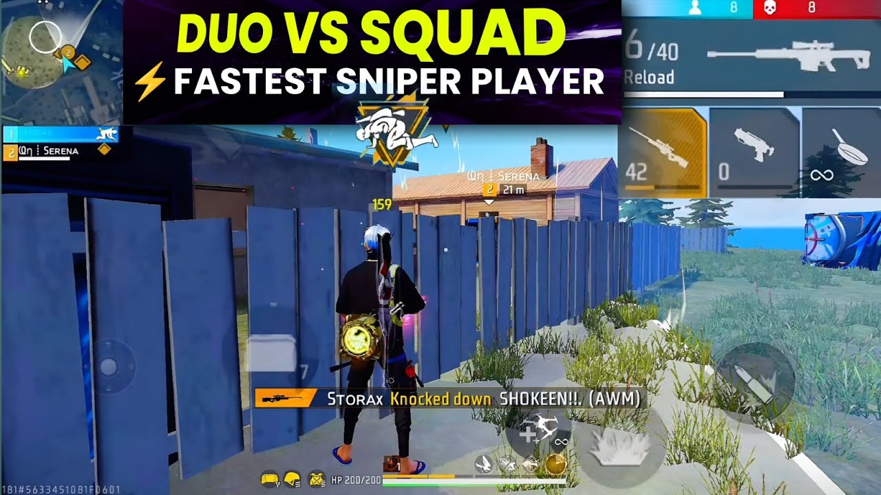 🔥 DUO vs SQUAD ⚡ Fastest Sniper Player in MASTER LOBBY 😱 | Free Fire Max BR Ranked