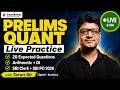 🔴 LIVE Prelims Quant Practice 🔥 20 Questions | Arithmetic + DI | SBI Clerk PO 2026 | Tarun Sir