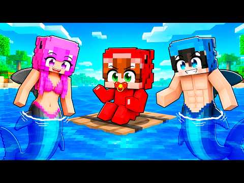 Adoptado por FAMILIA TIBURÓN en Minecraft!