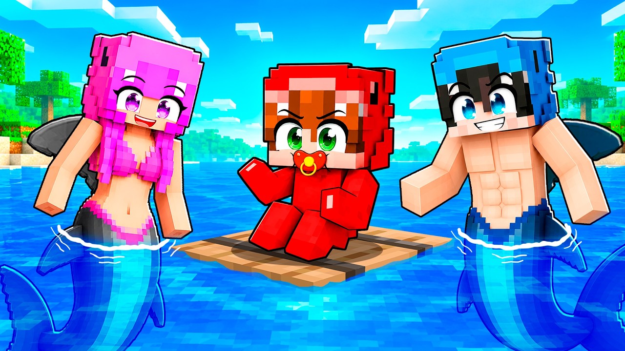 Adoptado por FAMILIA TIBURÓN en Minecraft!