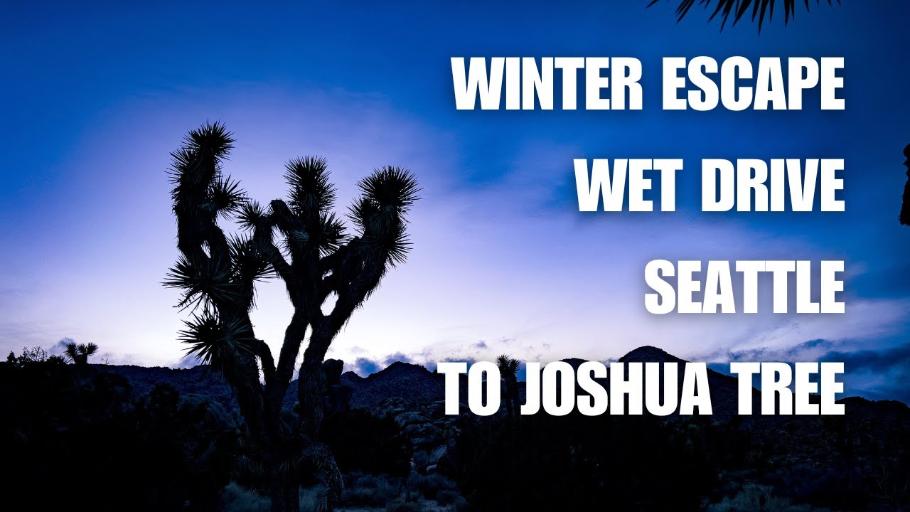 Winter Escape Wet Drive Washington to Joshua Tree and Back - Part 1