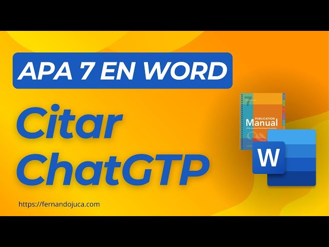 Cómo Citar ChatGPT en APA Séptima Edición con Word | Paso a Paso para Cualquier IA (2025)