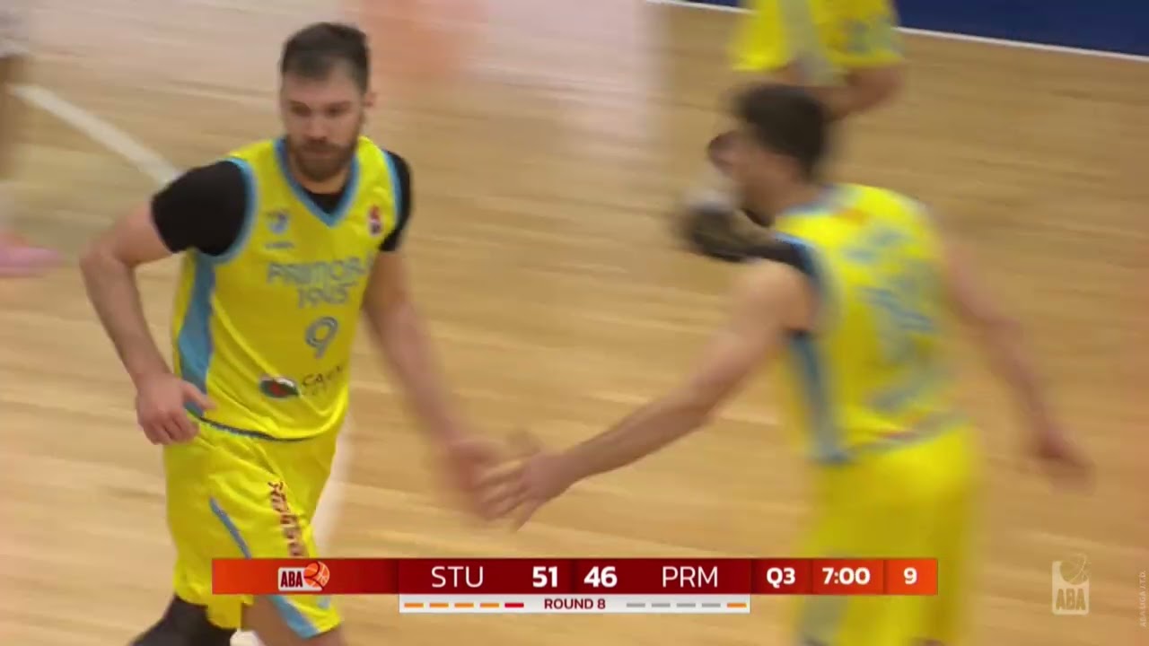 ABA League 2 2025/26 highlights, Round 8: Student m:tel - Primorje 1945 (3.3.2026)