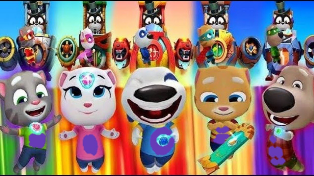 Talking tom hero dash --new outfit all parpal hero character boss fight classic run parpal shut on