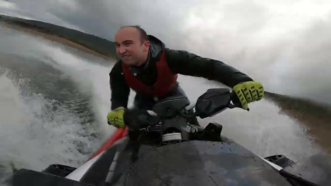 ⁣SeaDoo RXPX325 tree riding at the dam.