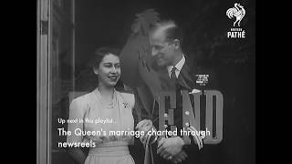 A Royal Wedding Princess Elizabeth Weds Philip 1948   British Pathé 1080p klara