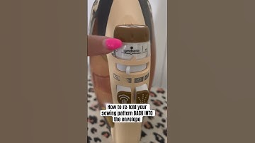 How to refold your sewing pattern (& put it back into the envelope) #sewingtips #sewingpatterns