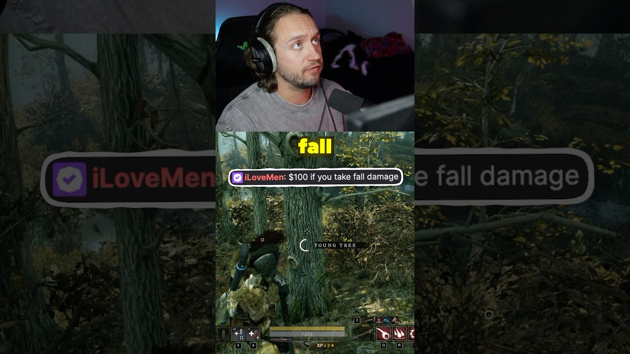 $100 if you take fall damage in New World…