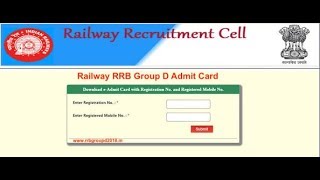 rrb chandigarh group d admit card 2018 By technical study no.1