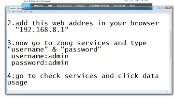 How to check Zong 4g Remaining Data