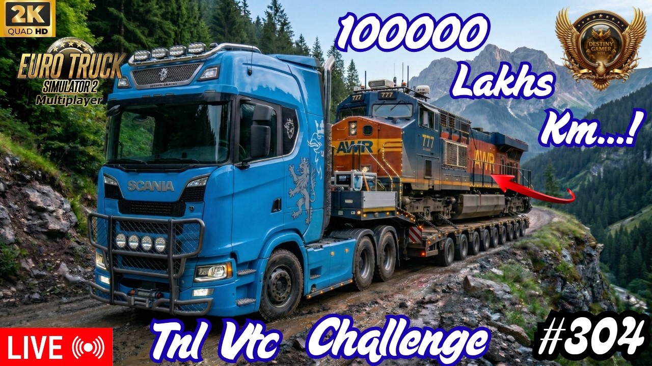🔴Euro Truck Simulator 2 லைவ் |TNL VTC 100000 Kms Challenge Multiplayer Chill Gameplay | தமிழ் #ets2