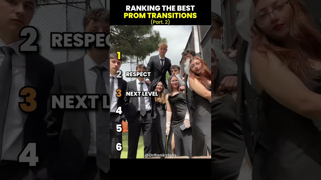 Ranking The Best Prom Transitions Part 2 Transition Tiktok