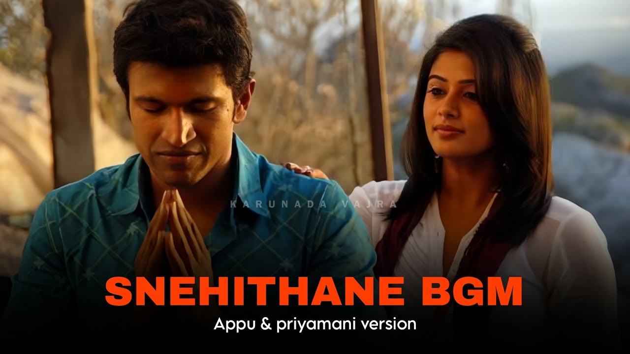 Snehithane Bgm | Puneeth Rajkumar Version | Priyamani | Annabond | Status | Karunada Vajra 