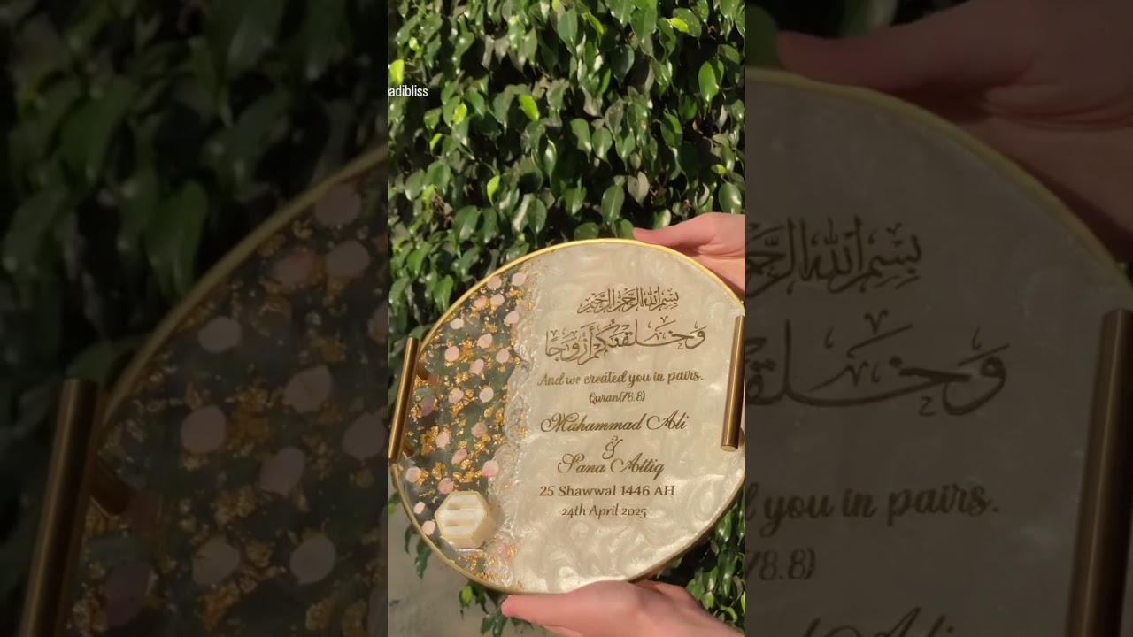 Handmade Resin Tray | Elegant & Customizable