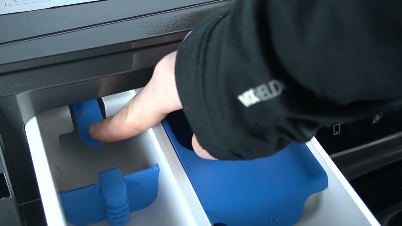 Стирально-сушильная машина HAIER I-Pro 5 - Как снять отсек для моющего средства? | Легкое обслуживан