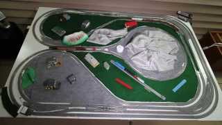 N Scale DCC Automation Demo with Two Running Trains