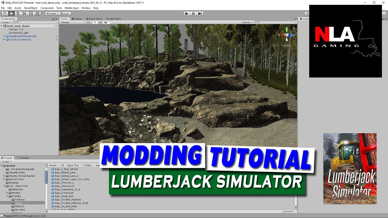 Lumberjack Simulator - Beginner Mapping Tutorial - YouTube