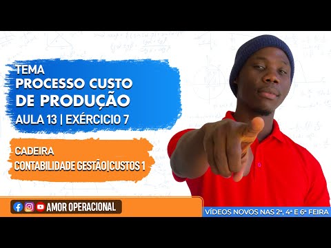 TEMA: PROCESSO DE CUSTO DE PRODUÇÃO - AULA 13