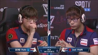 [SBENU SSL 2015] Stats vs Zest RO.8 Match4 set2 -EsportsTV, Starcraft 2